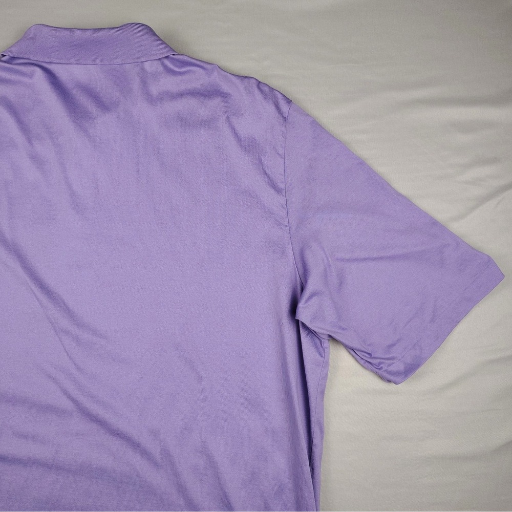 Polo Golf Ralph Lauren Pima Cotton Polo Shirt Men's XL Purple Short Sleeve - Picture 13 of 14